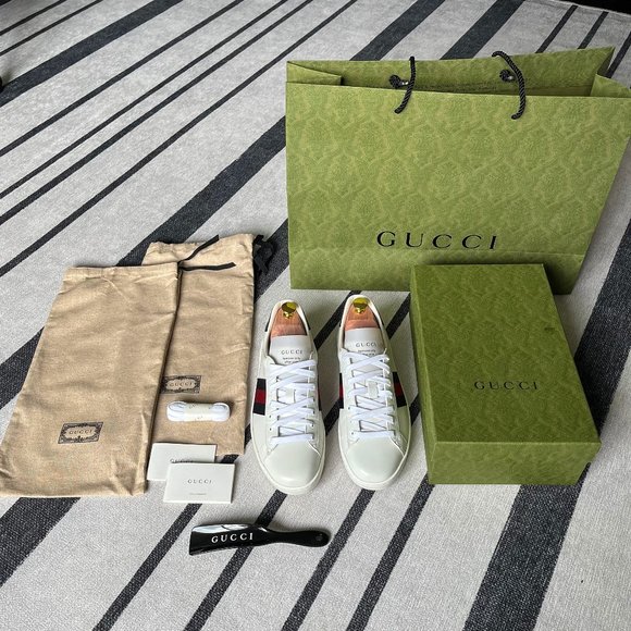 Gucci Other - Gucci Ace Leather White Sneaker